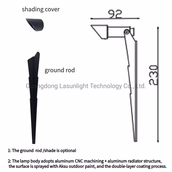 Illuminazione da giardino per esterni con punta da giardino IP66 a bassa tensione da 2 W / 2,5 W