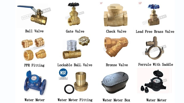 Good Market Brass Lockable Ball Valve for Water Meter with Magnetic Lock