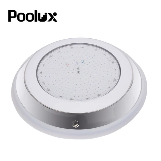 Poolux 2023 Nuovo IP68 RGB 12V 304 Lampada subacquea per piscina in acciaio inossidabile Riempita di resina LED Luci per piscina sottili