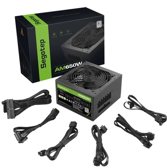 Alimentatore da gioco per desktop completamente modulare Segotep certificato 12V DC Power 80plus