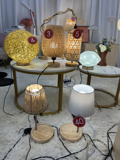 Copri paralume in rattan o bambù Paralume in tessuto rettangolare a forma di cono E27 E14 Accessori per l'illuminazione